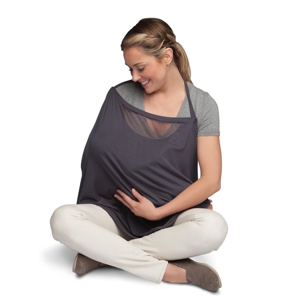 Boppy‎ Infinity Nursing Scarf – Charcoal Gray 🩶🤱